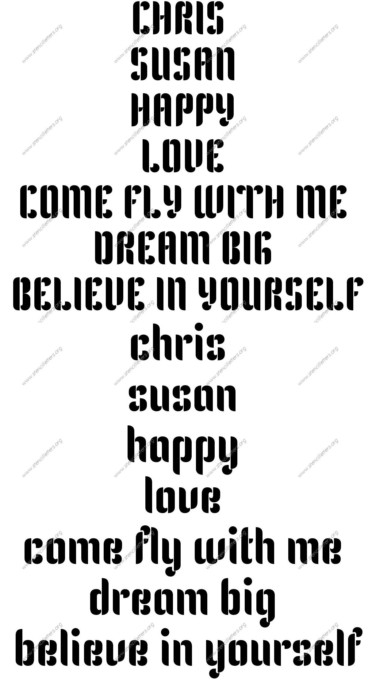 Gothic Headline Decorative Names, Words, Phrases samples