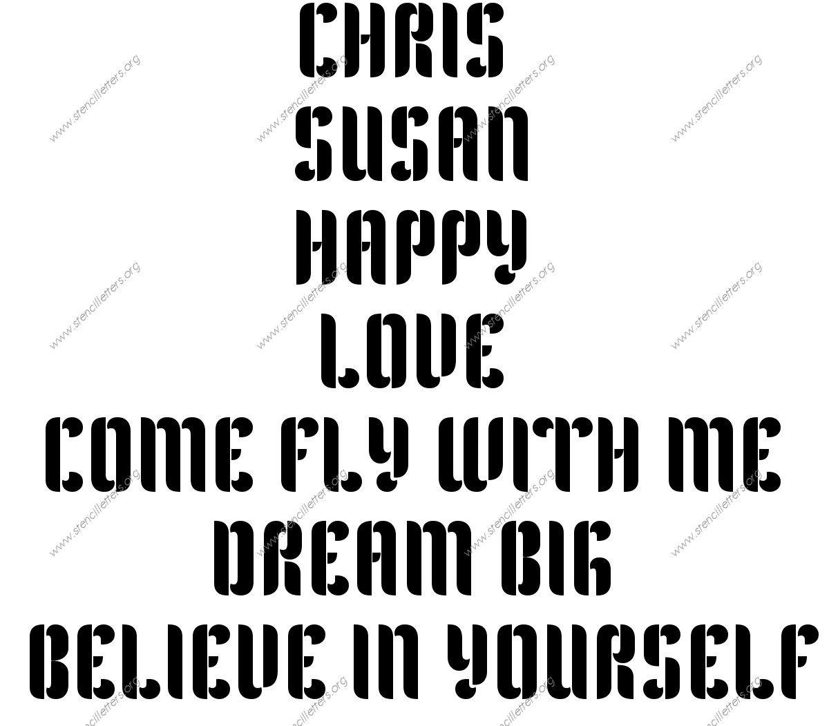 Gothic Headline Decorative Names, Words, Phrases samples