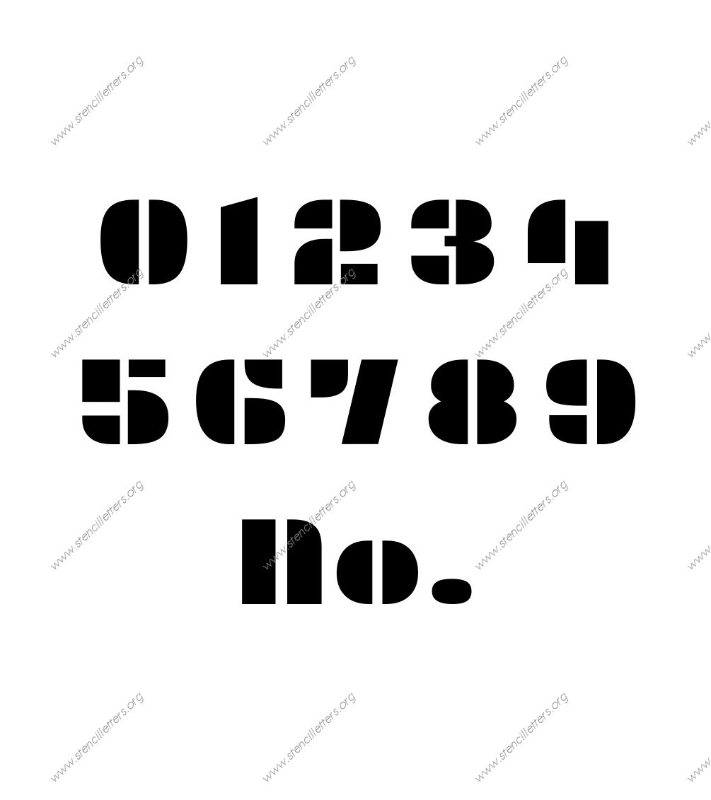 Display Decorative Number Stencil