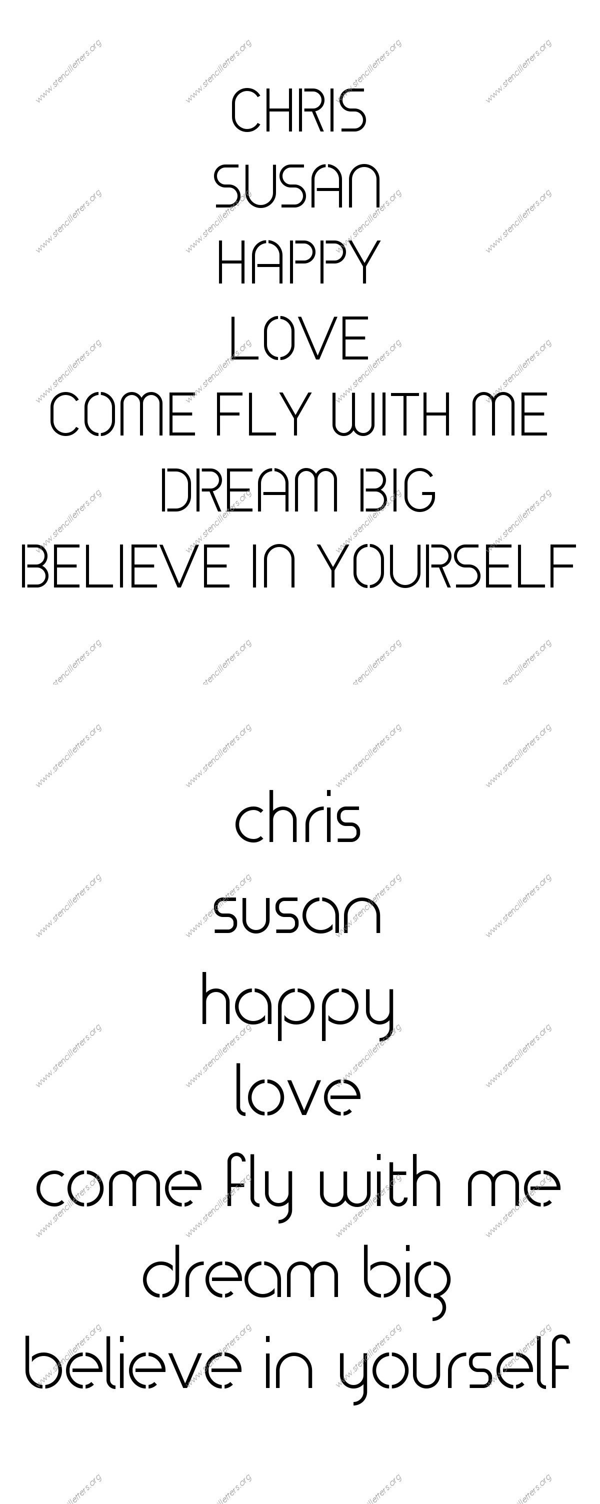 Avant-garde Circle Names, Words, Phrases samples