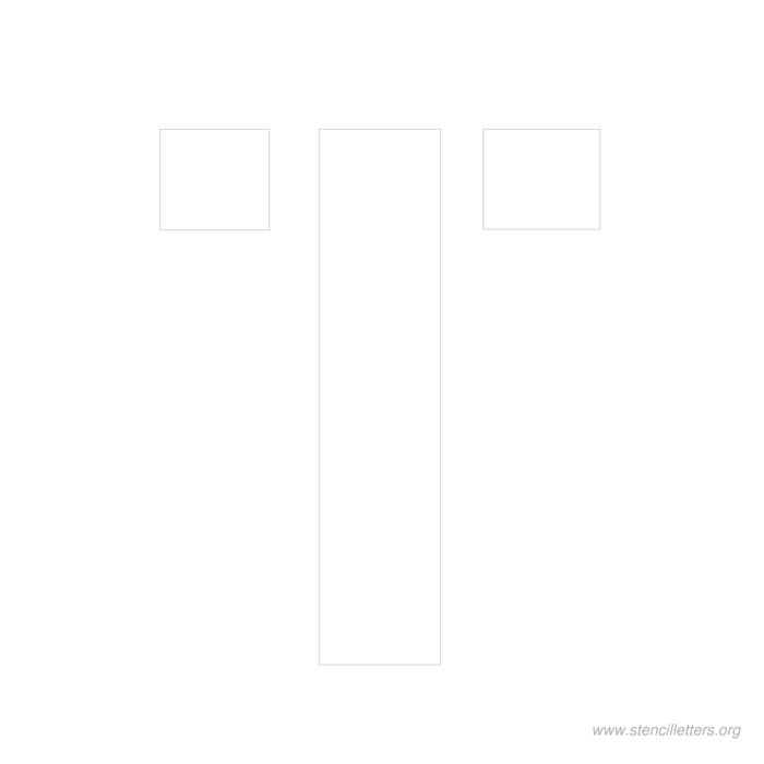 12 inch stencil letter t