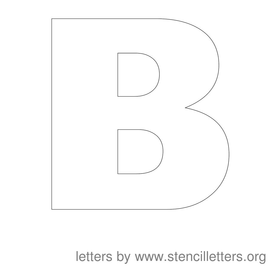 12 Inch Stencil Letter Uppercase B 12 Inch Stencil Letter Uppercase B