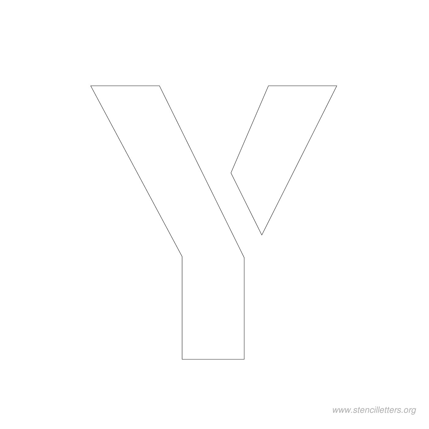 3 inch stencil letter y