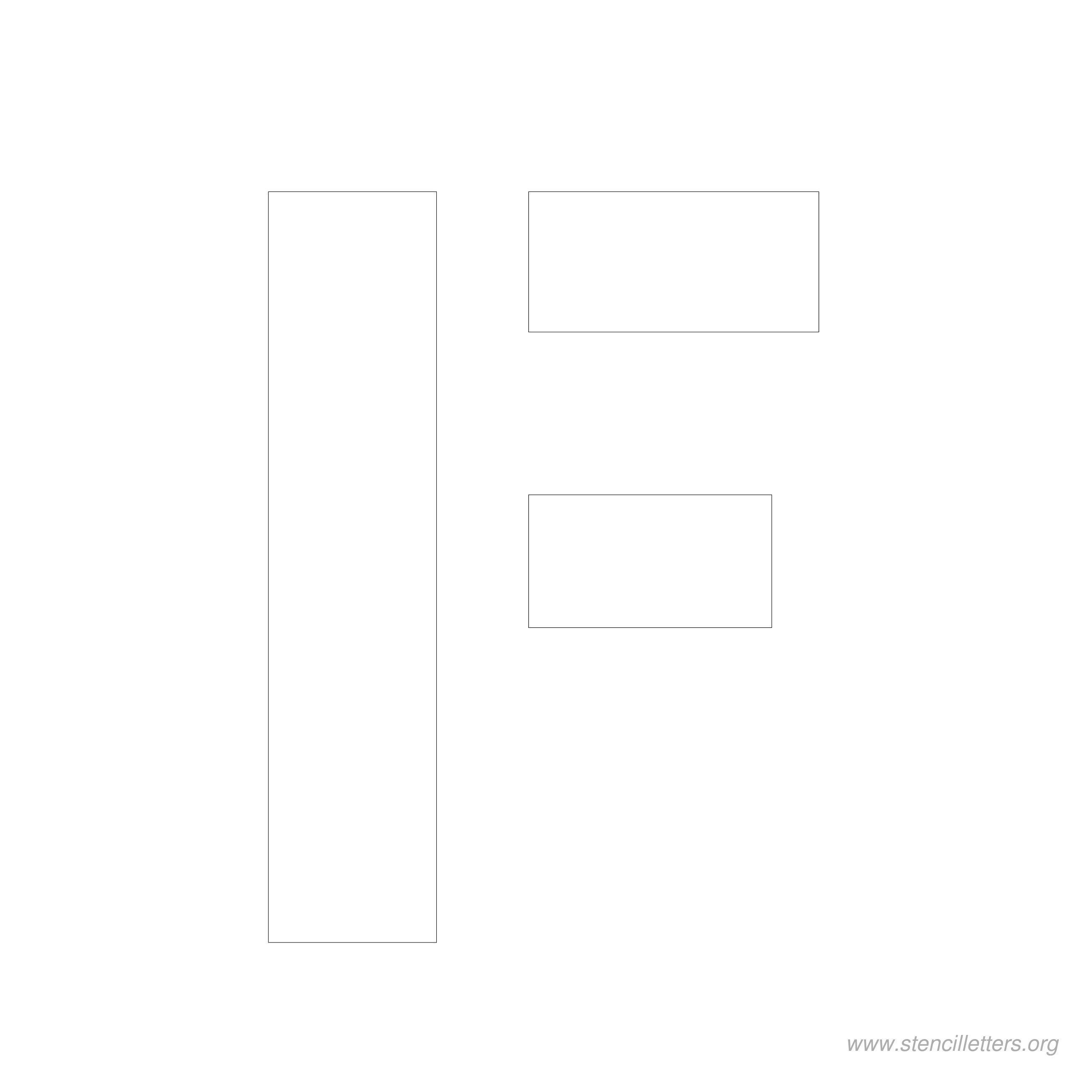 6 inch stencil letter f