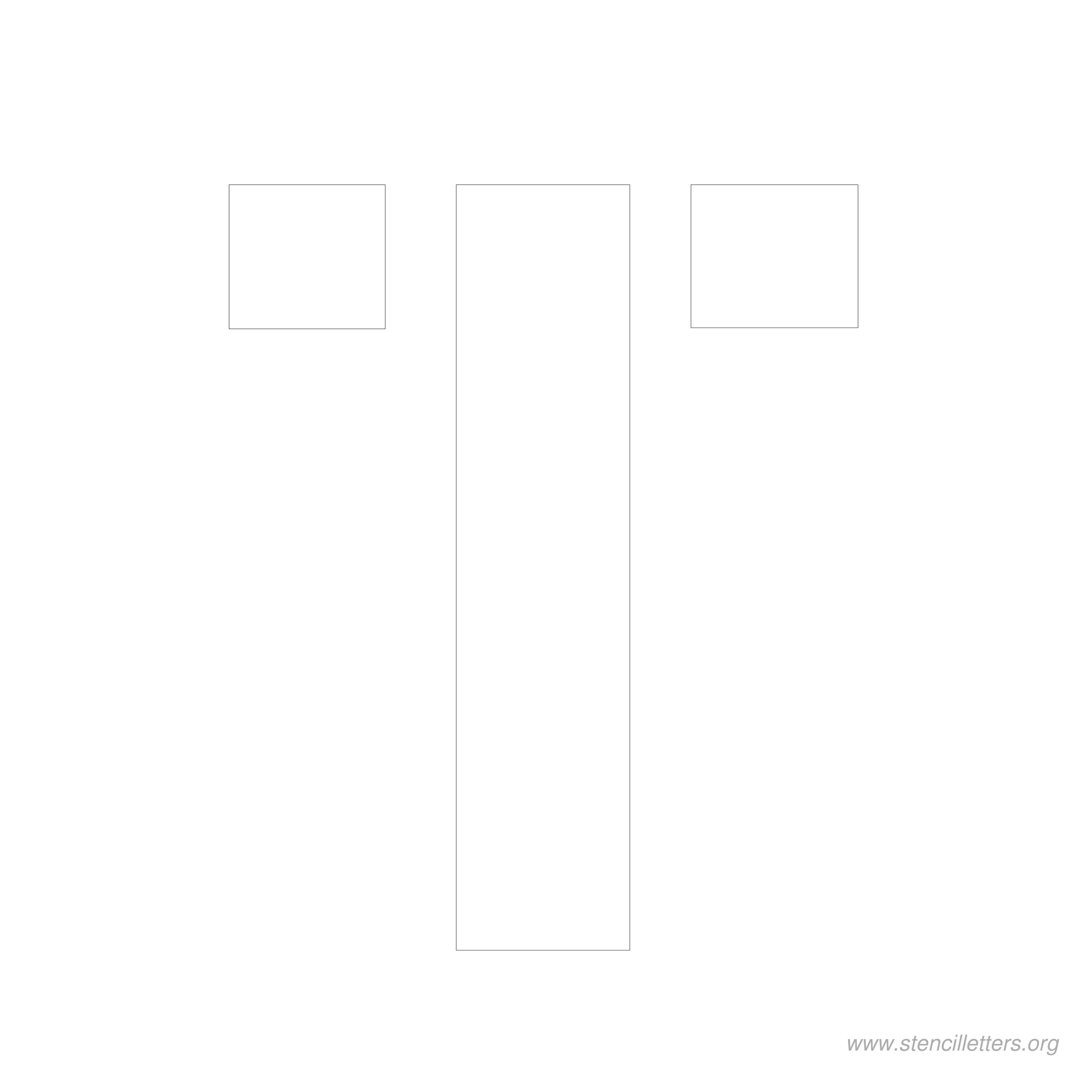 8 inch stencil letter t