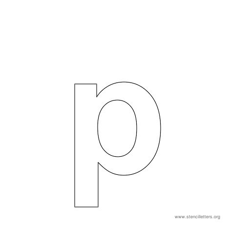 lowercase arial stencil letter p lowercase arial stencil letter p