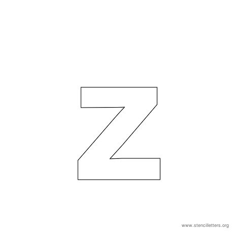 lowercase arial stencil letter z lowercase arial stencil letter z