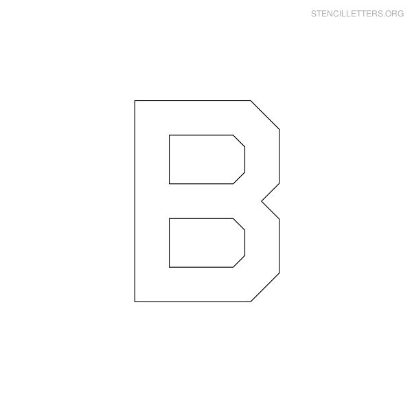 Stencil Letter Military B