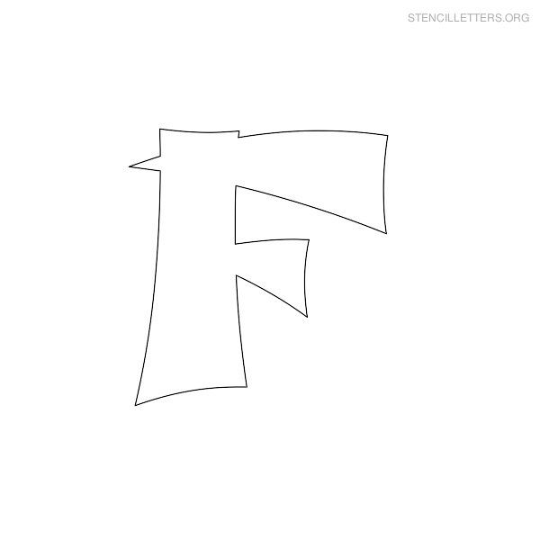 Stencil Letter Japanese F Stencil Letter Japanese F