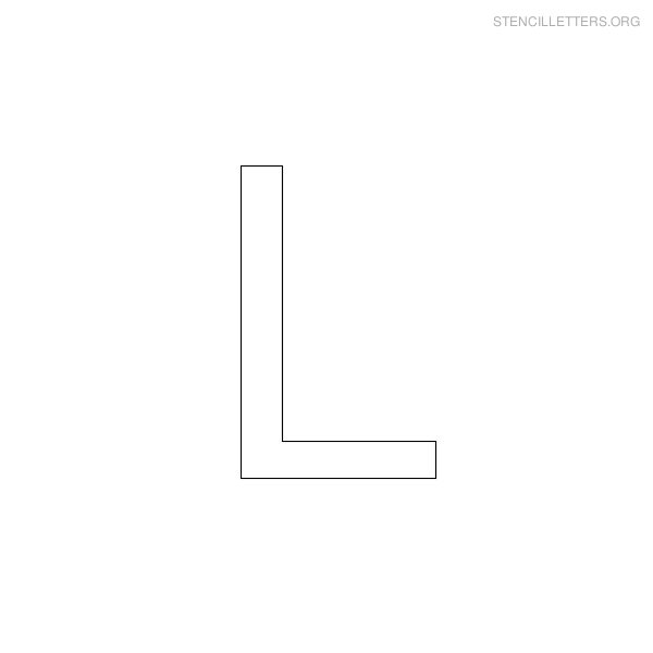 Stencil Letters L