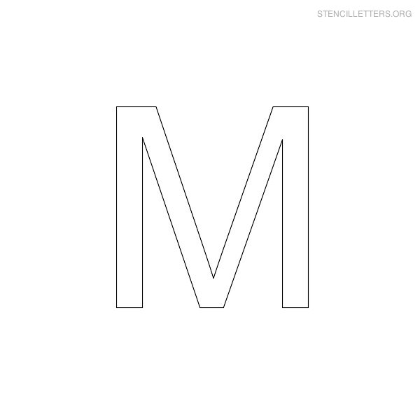 Stencil Letters M