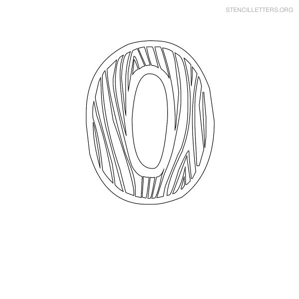 Stencil Letter Wooden O