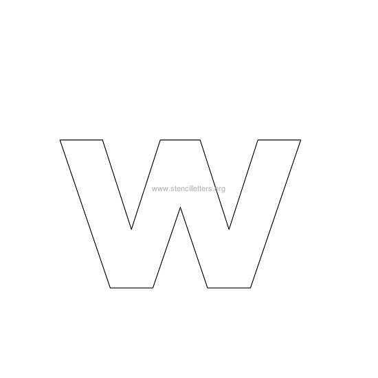 bold stencil letter w bold stencil letter w