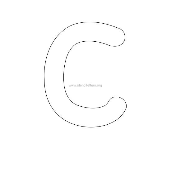 bubble stencil letter c bubble stencil letter c