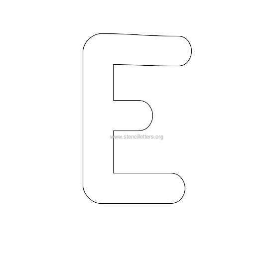 bubble stencil letter e bubble stencil letter e