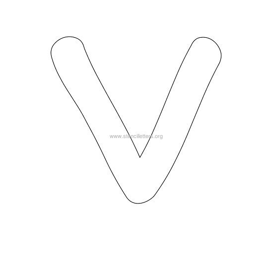 bubble stencil letter v bubble stencil letter v
