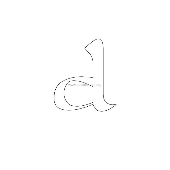 celtic stencil letter d