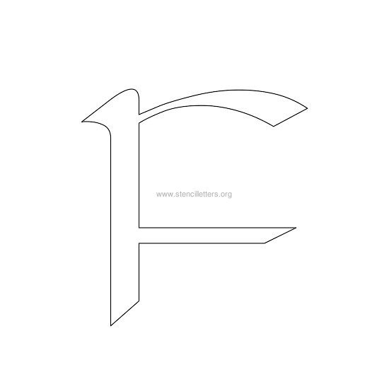 celtic stencil letter