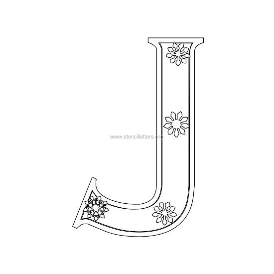 christmas stencil letter j christmas stencil letter j