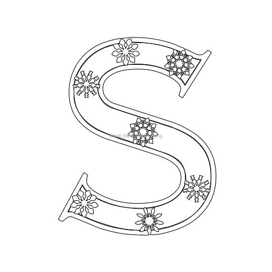 christmas stencil letter s christmas stencil letter s