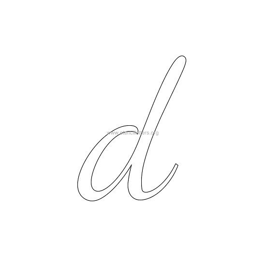lowercase wedding stencil letter d lowercase wedding stencil letter d