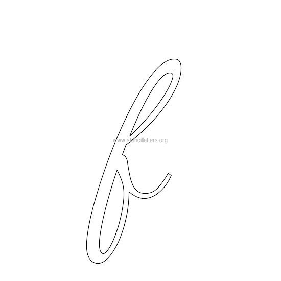 lowercase wedding stencil letter f lowercase wedding stencil letter f
