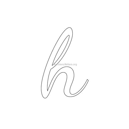 lowercase wedding stencil letter h lowercase wedding stencil letter h