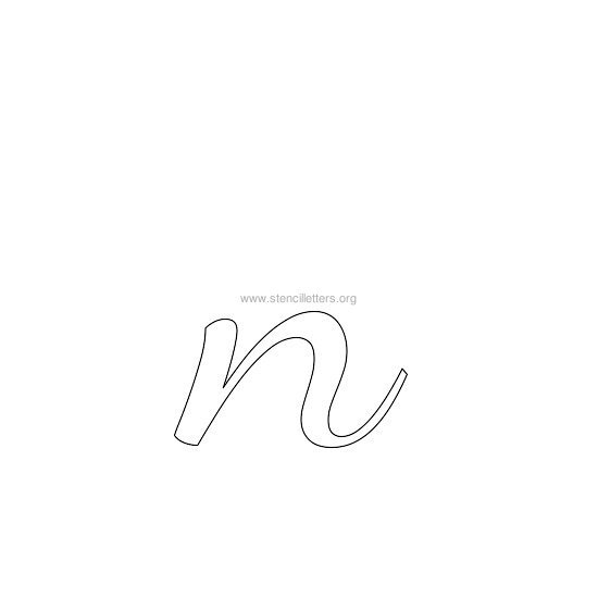 lowercase wedding stencil letter n lowercase wedding stencil letter n