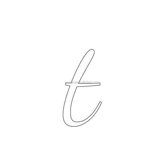 lowercase wedding stencil letter t lowercase wedding stencil letter t