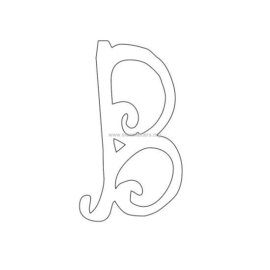 uppercase scrapbooking stencil letter b uppercase scrapbooking stencil letter b