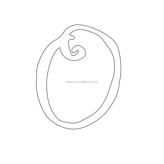uppercase scrapbooking stencil letter o uppercase scrapbooking stencil letter o