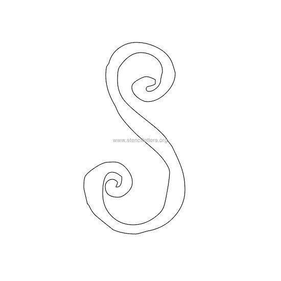 uppercase scrapbooking stencil letter s uppercase scrapbooking stencil letter s