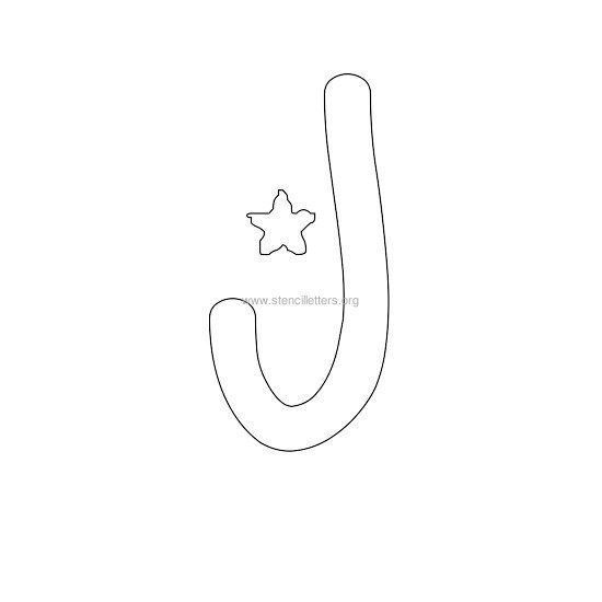 star design stencil letter j star design stencil letter j