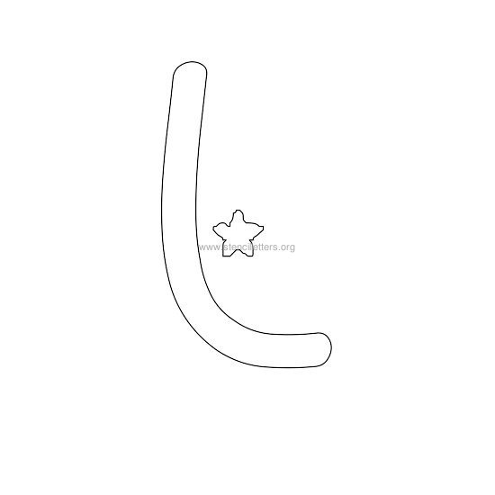 star design stencil letter l star design stencil letter l