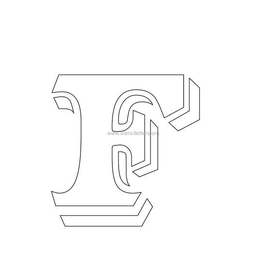 victorian stencil letter f victorian stencil letter f
