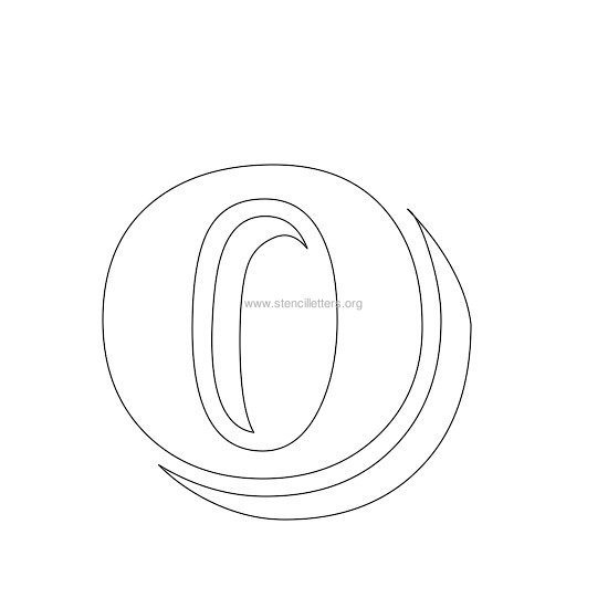 victorian stencil letter o victorian stencil letter o