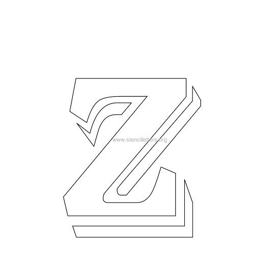victorian stencil letter z victorian stencil letter z