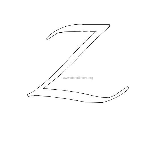uppercase calligraphy wall stencil letter z uppercase calligraphy wall stencil letter z