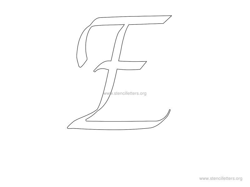 cursive wall stencil letter e cursive wall stencil letter e