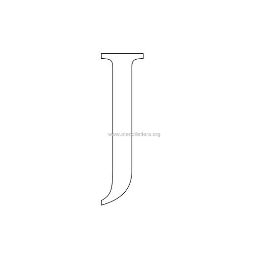 greek wall stencil letter j