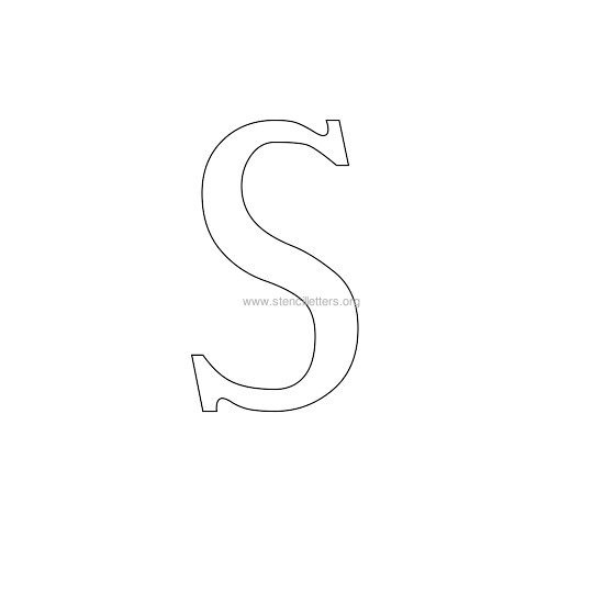 greek wall stencil letter s