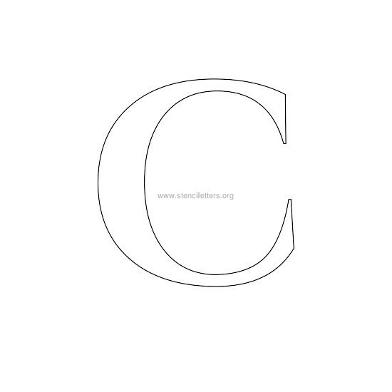 roman wall stencil letter c roman wall stencil letter c
