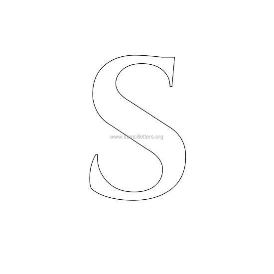 roman wall stencil letter s roman wall stencil letter s