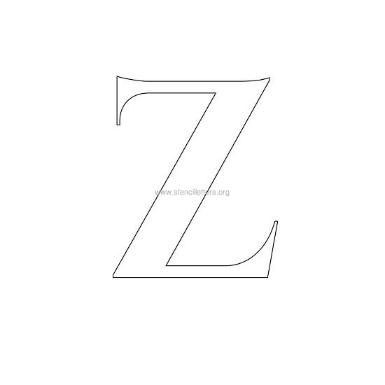 roman wall stencil letter z roman wall stencil letter z