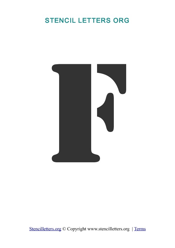 PDF Stencil Template F PDF Stencil Template F