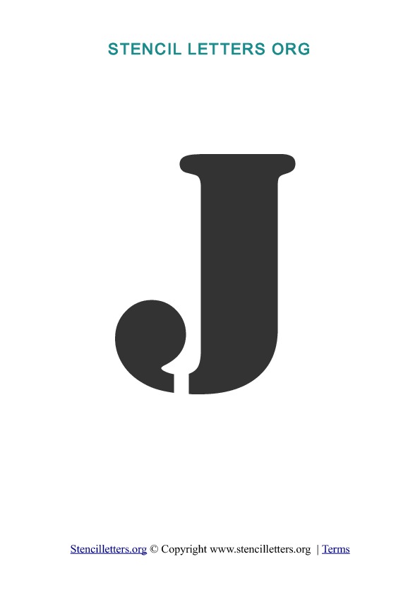 PDF Stencil Template J PDF Stencil Template J