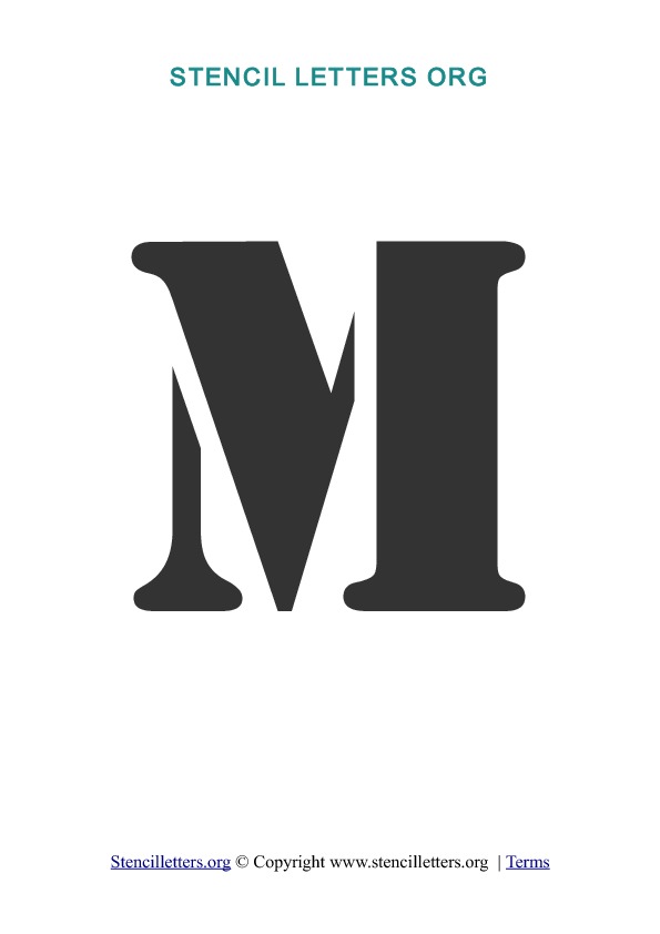 PDF Stencil Template M PDF Stencil Template M