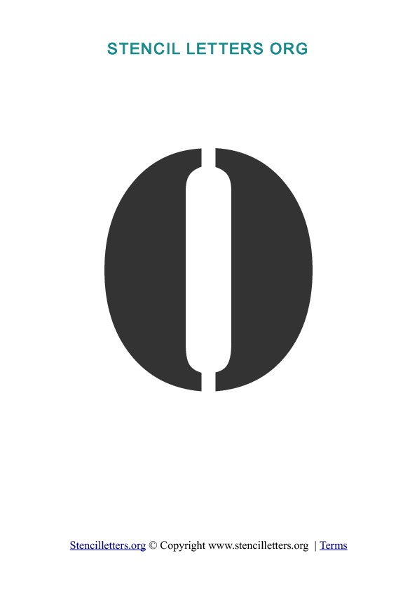 PDF Stencil Template O PDF Stencil Template O