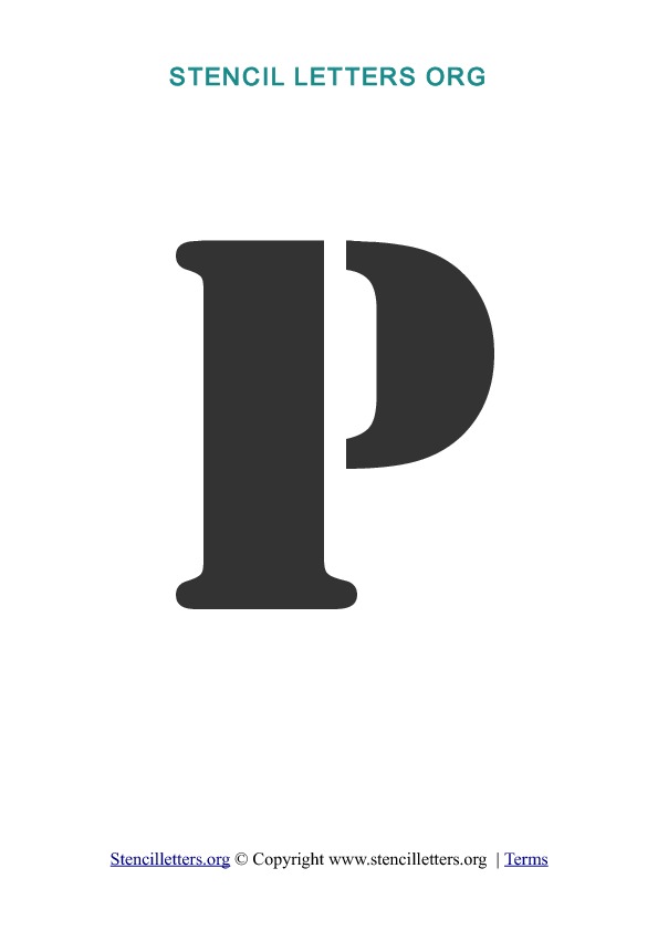PDF Stencil Template P PDF Stencil Template P