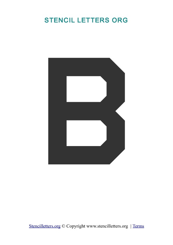 PDF Stencil Template B PDF Stencil Template B